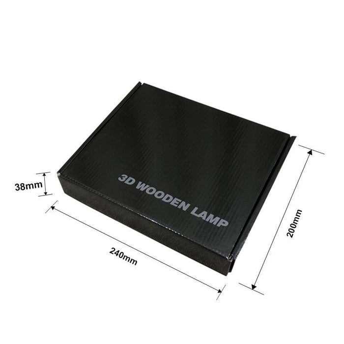 2.5W Pirate Table Lamp Solid Wood Led Night Light Warm White