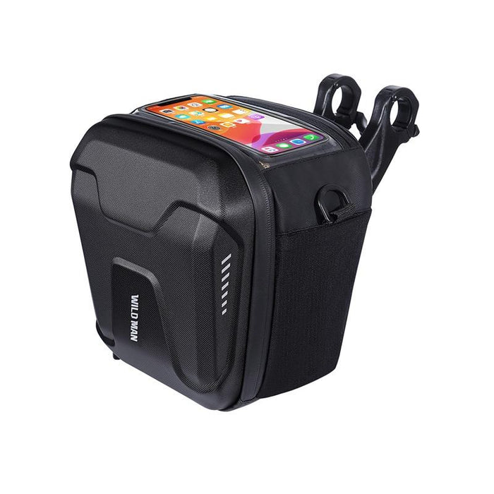 3L Mountain Bike Handle Bag With Touch Screen Eva Hard Shell Black