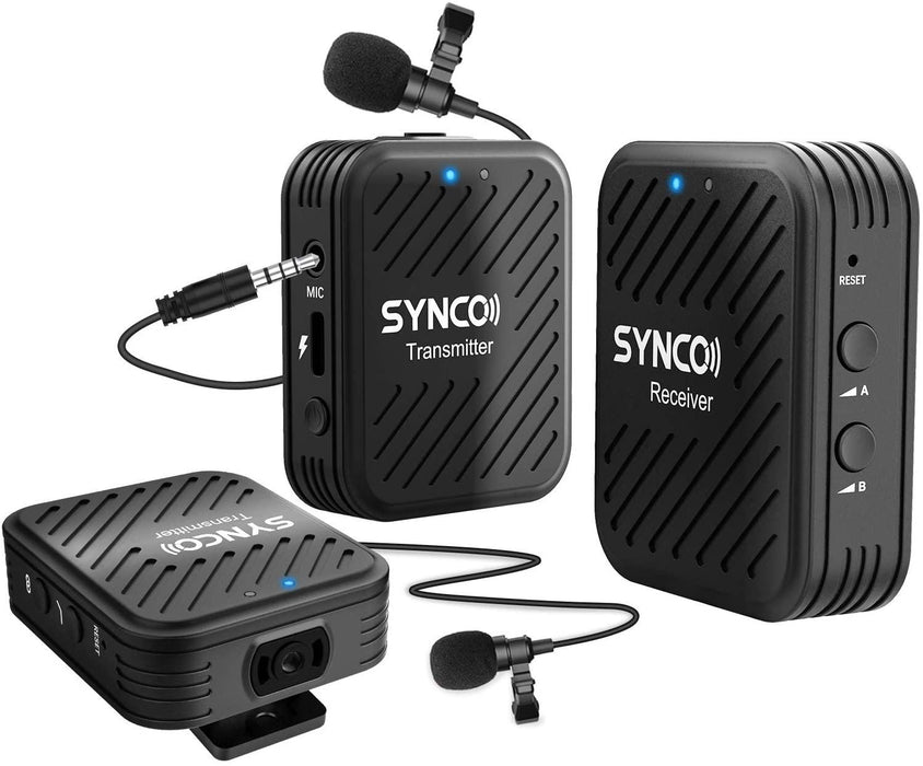 2.4Ghz Wireless Lavalier Microphone System For Phones & Dslr