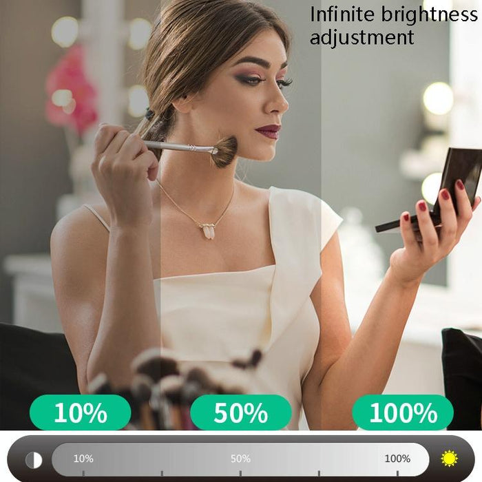 10-Led Dimmable Makeup Mirror Light Usb Touch Control White