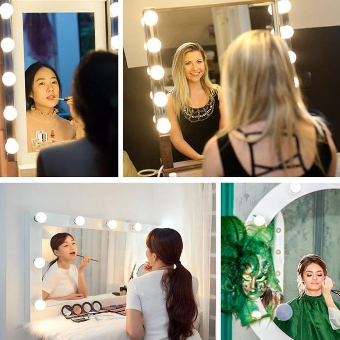 Usb 2-Led Cosmetic Mirror Light 3-Colour Dimming