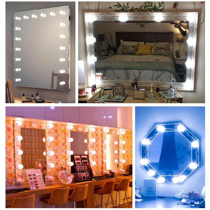 6-Led Cosmetic Mirror Light Usb Three-Colour Dimming