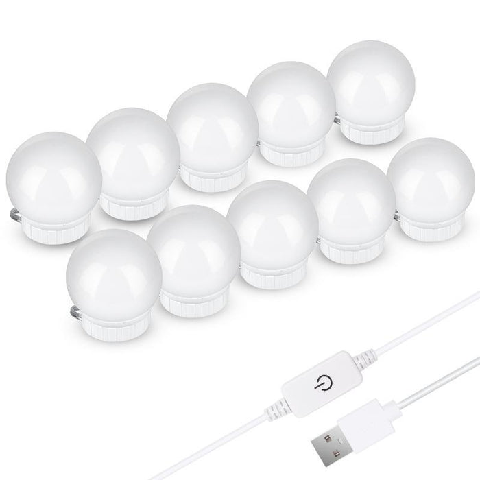 Adjustable Usb Led Makeup Mirror Fill Light Bulbs 10 Leds