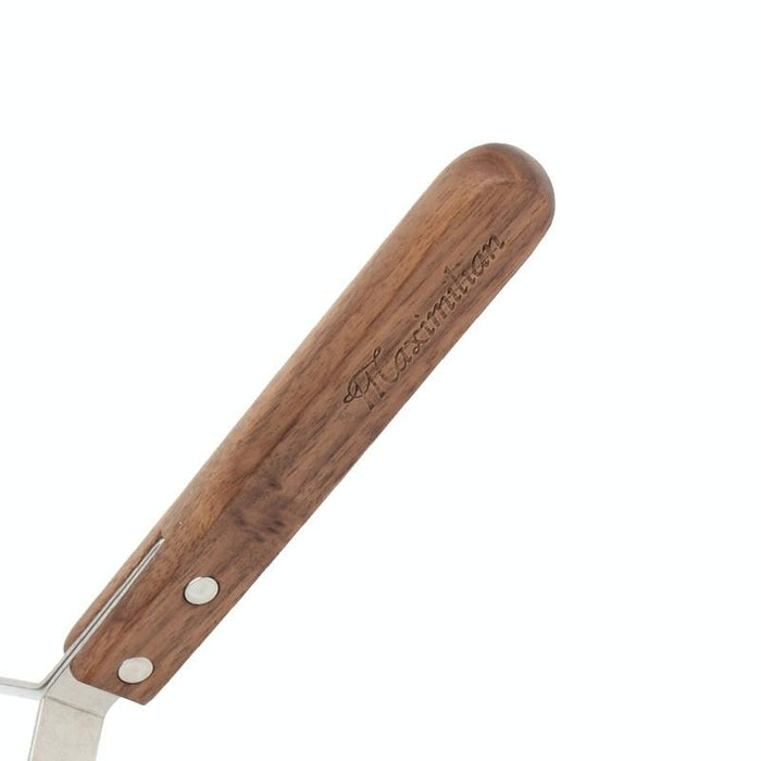 Large Stainless Steel Pet Grooming Comb Walnut Finish