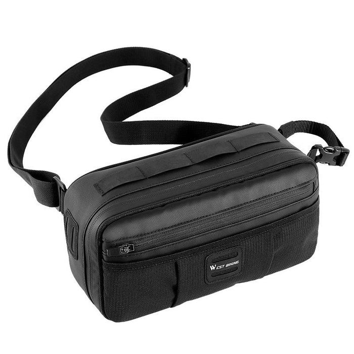 3L Bike Front/Saddle Bag Diagonal Belt Black
