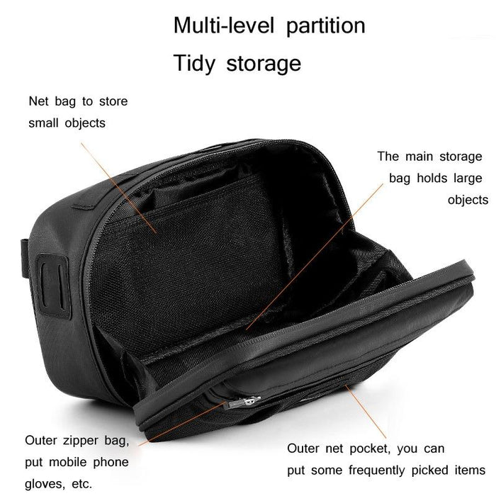 3L Bike Front/Saddle Bag Diagonal Belt Black