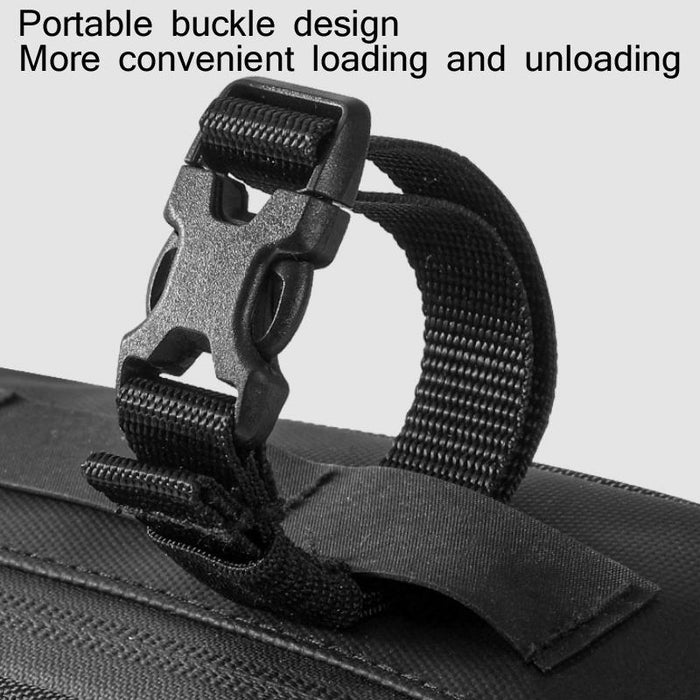 3L Bike Front/Saddle Bag Diagonal Belt Black