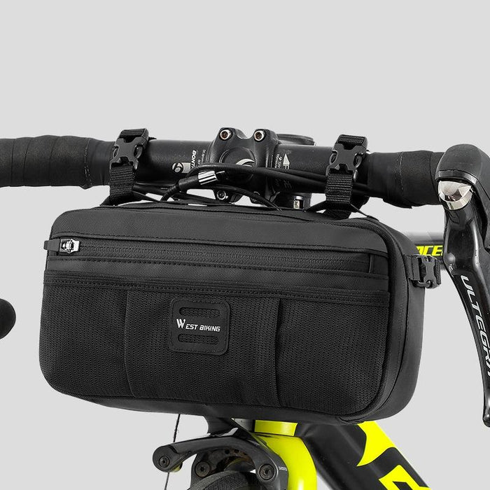 3L Bike Front/Saddle Bag Diagonal Belt Black