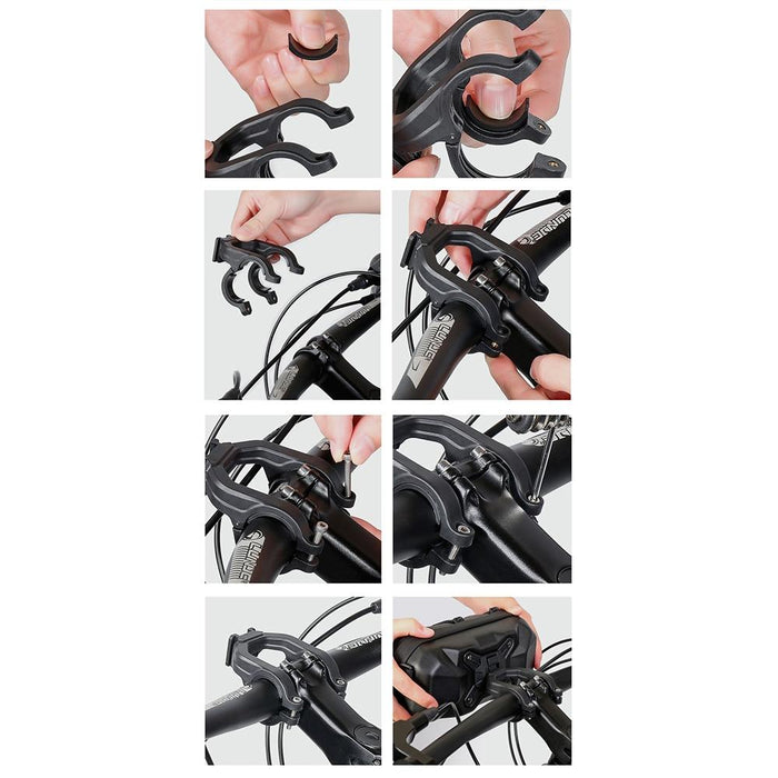 2L Hard Shell Bike Handlebar Bag Black