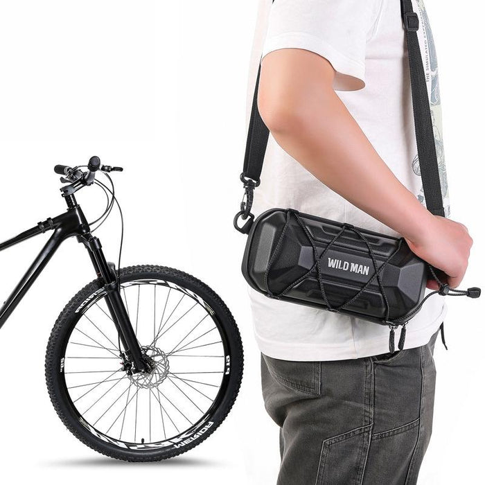 2L Hard Shell Bike Handlebar Bag Black