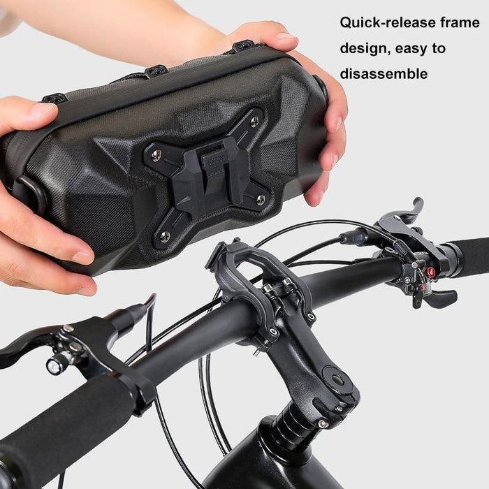 2L Hard Shell Bike Handlebar Bag Black