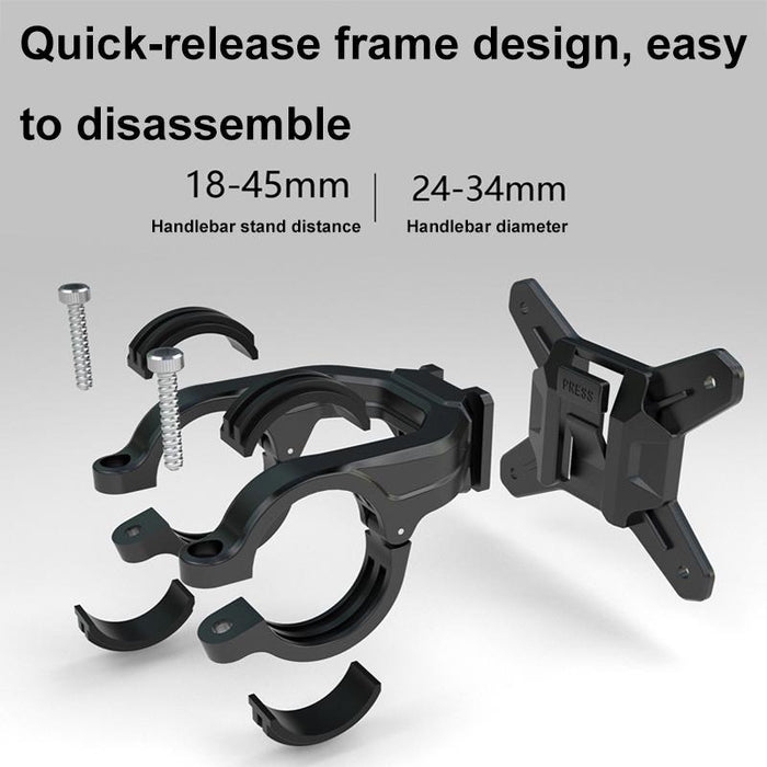 2L Hard Shell Bike Handlebar Bag Black