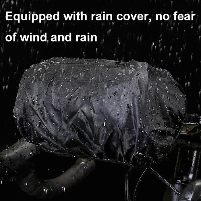 2L Hard Shell Bike Handlebar Bag Black