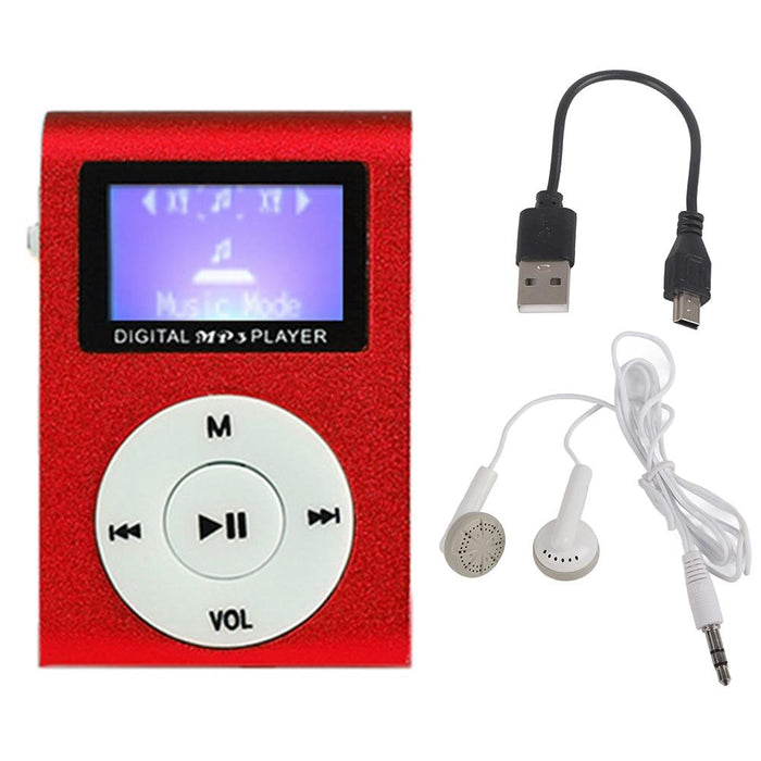 Metal Mini Mp3 Player + Earphones & Cable
