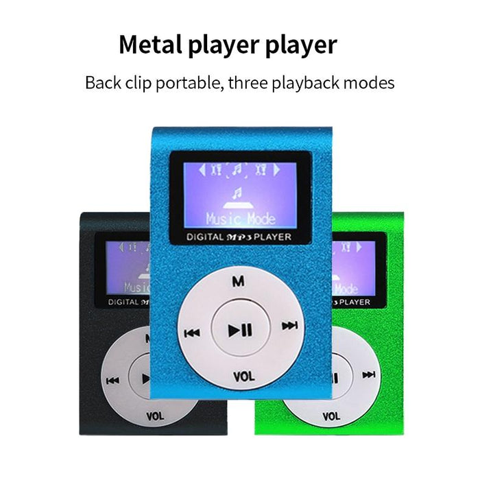 Mini Mp3 Player With Screen 128M+Earphone+Cable