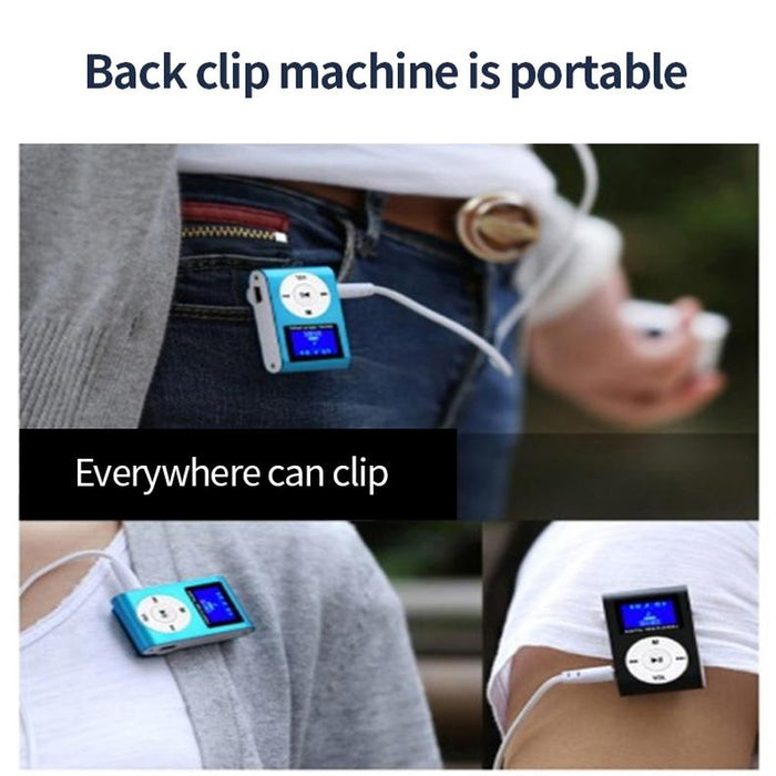 Mini Mp3 Player With Screen 128M+Earphone+Cable