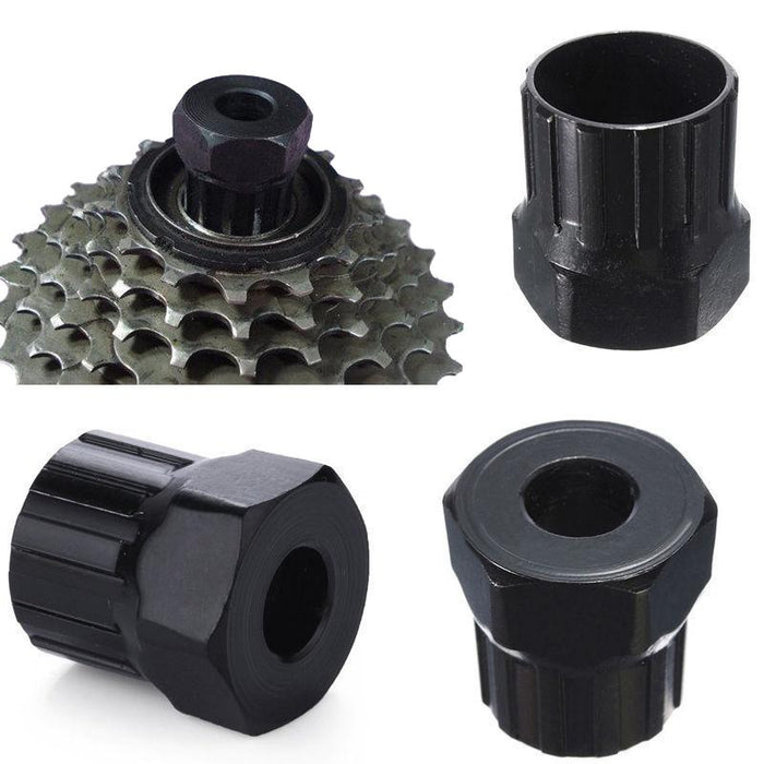 10-Piece Bike Flywheel Tool Set Black