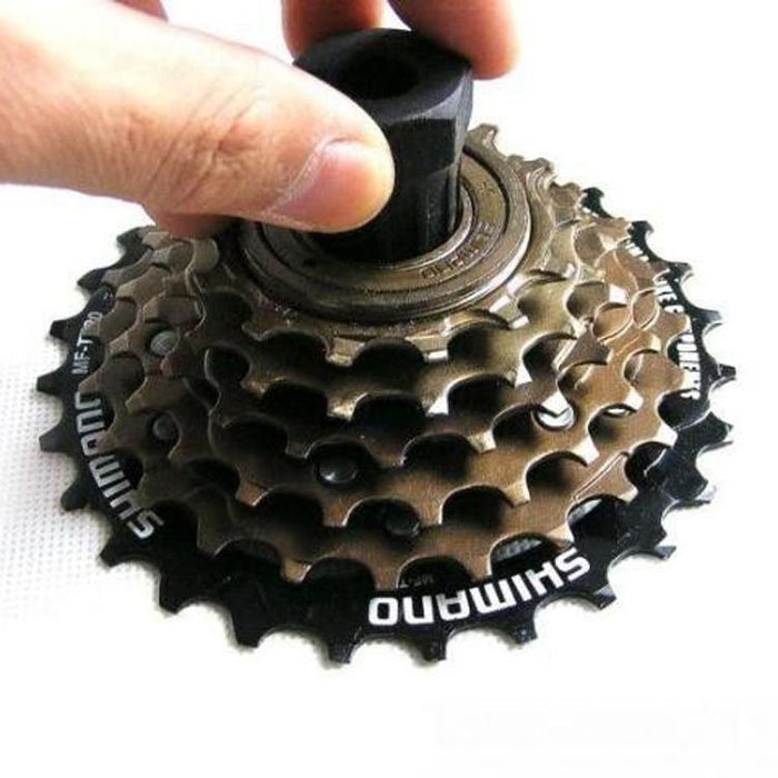 10-Piece Bike Flywheel Tool Set Black