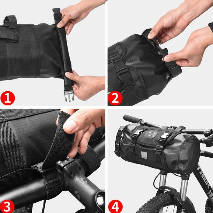 11L Waterproof Bike Front Bag With Handlebar Clip