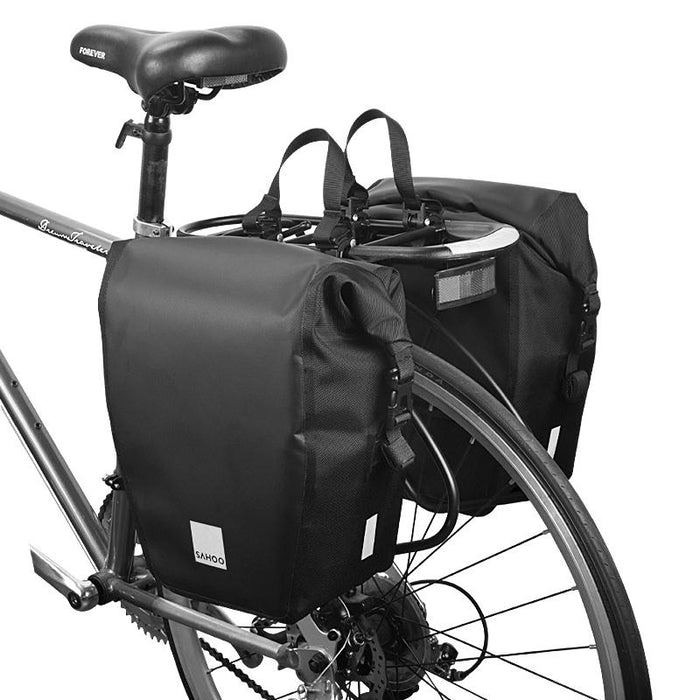 20L Long-Distance Cycling Pannier Bag Black