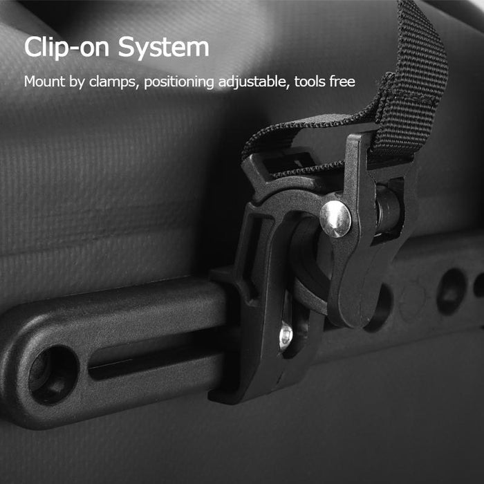 20L Long-Distance Cycling Pannier Bag Black