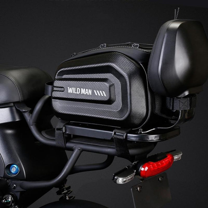 4L Hard Shell Bicycle Tail Bag For Outdoor Cycling Black