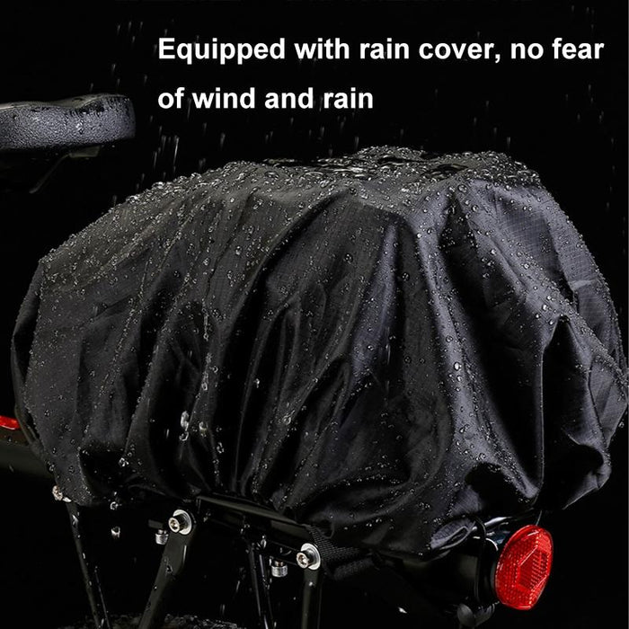 4L Hard Shell Bicycle Tail Bag For Outdoor Cycling Black