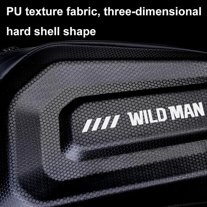 4L Hard Shell Bicycle Tail Bag For Outdoor Cycling Black