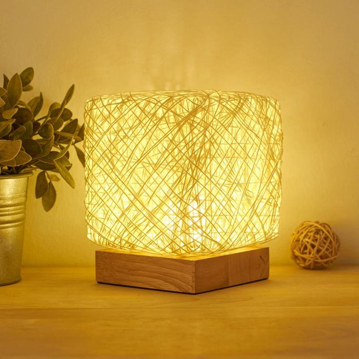 Dimmable Usb Square Sepak Takraw Table Lamp Bedroom Decor Light