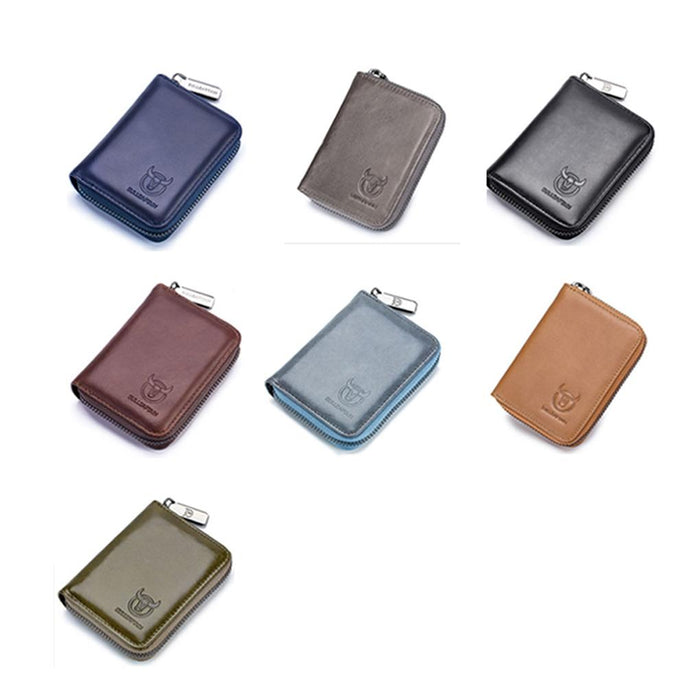 Men'S Leather Card Holder Casual Driver License Wallet