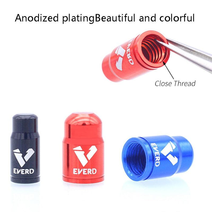 10-Piece Aluminum Alloy Air Mouth Cap For Mountain/Road Bikes Schrader Blue