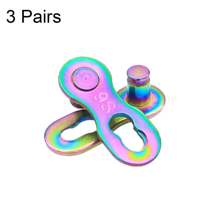 3-Pack 9-Speed Colourful Chain Quick Release For Mtb/Road Bikes