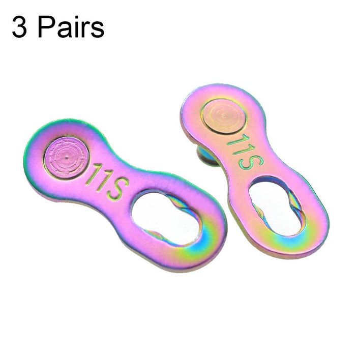 3-Pack 11-Speed Colourful Chain Quick Release For Mtb/Road Bikes