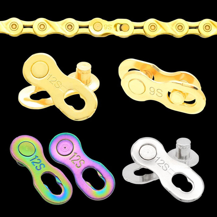 3-Pack 12-Speed Colourful Bike Chain Quick Release Buckle
