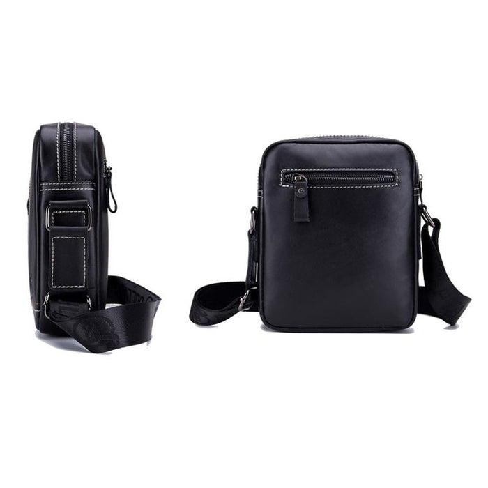 Men Leather Shoulder Bag Casual Mini Diagonal