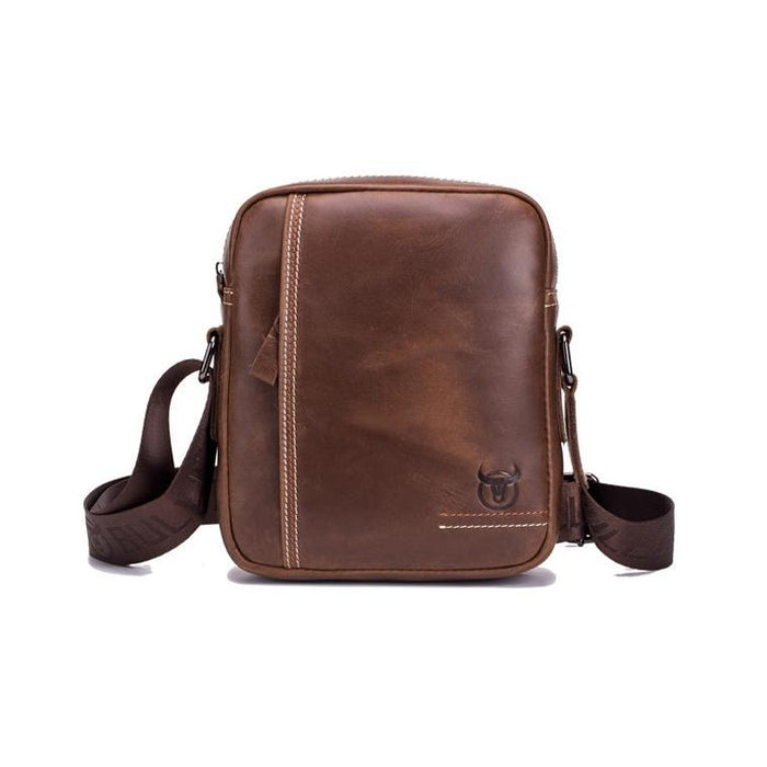 Men Leather Shoulder Bag Casual Mini Diagonal