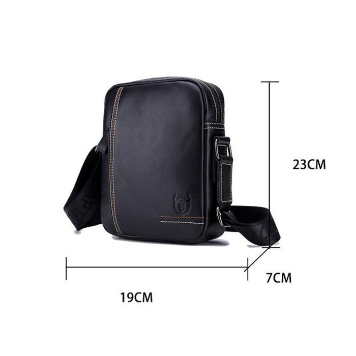 Men Leather Shoulder Bag Casual Mini Diagonal