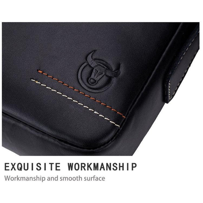 Men Leather Shoulder Bag Casual Mini Diagonal