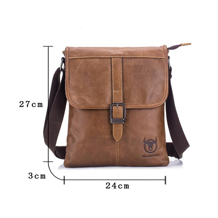 Men Leather Shoulder Bag For Sports & Outdoor Use
