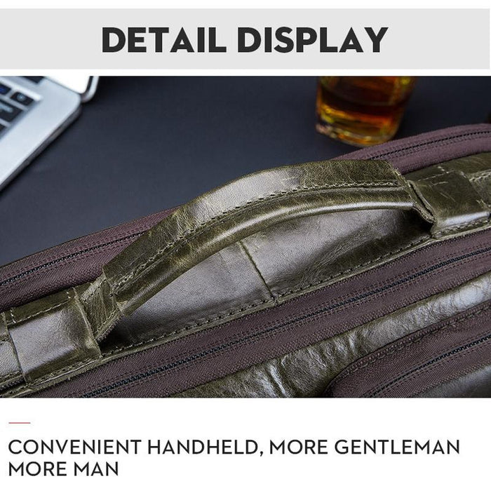 Retro Leather Men Shoulder Bag