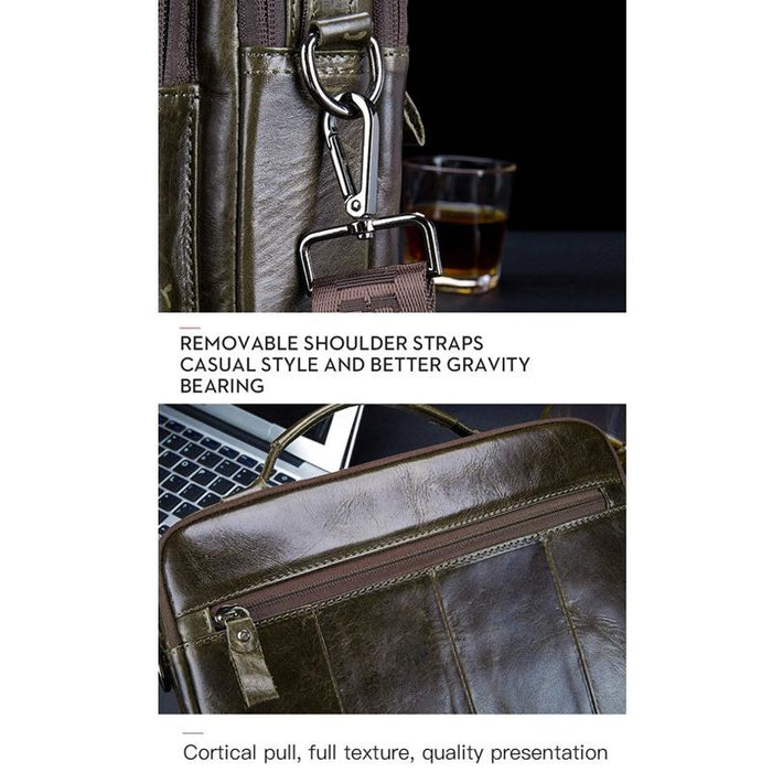 Retro Leather Men Shoulder Bag