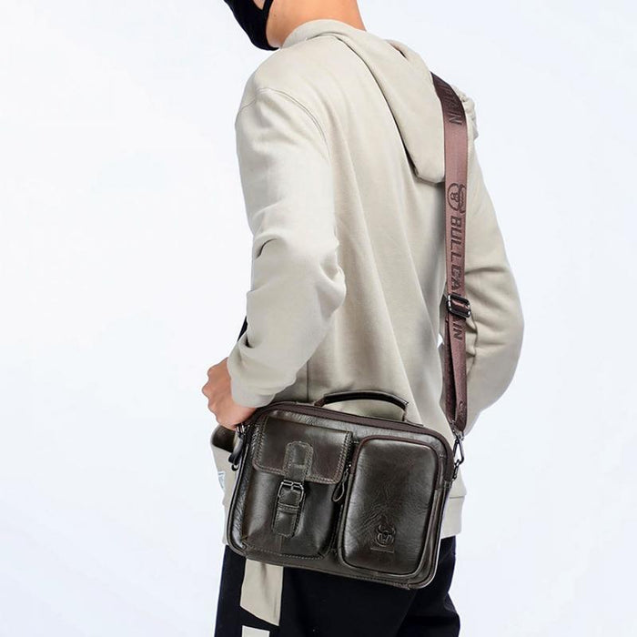Retro Leather Men Shoulder Bag