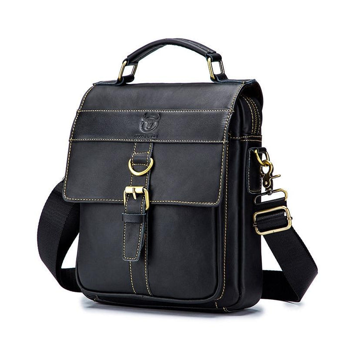 Retro Leather Men Shoulder Bag First Layer Cowhide