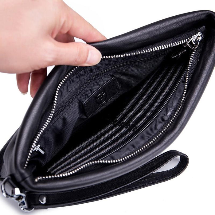 446 Large-Capacity Soft And Wear-Resistant Leather Clutch Bag Business Wallet Size L