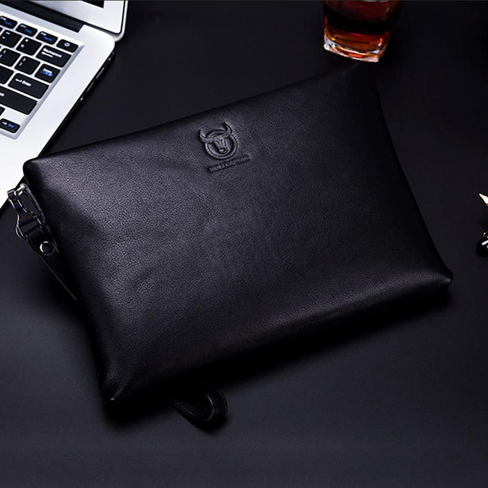 446 Large-Capacity Soft And Wear-Resistant Leather Clutch Bag Business Wallet Size L