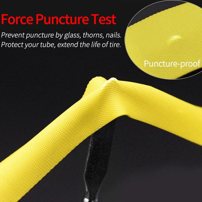 10 Yellow Bike Wheel Anti-Stab Tire Pads Pvc Spoke Lining Tape