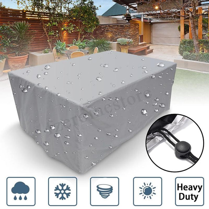 Outdoor Garden Tables And Chairs Dustproof And Waterproof Cover - Size 242X162X100Cm