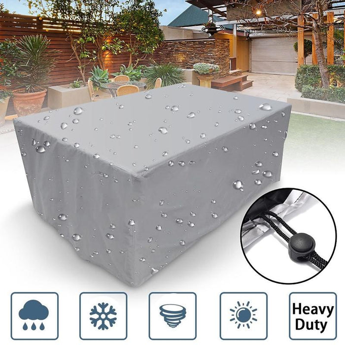 Outdoor Garden Tables And Chairs Dustproof And Waterproof Cover - Size 255X130X80Cm