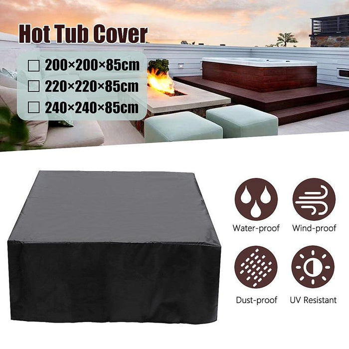 Waterproof And Dustproof For Bathtub Swimming Pool Table And Chair Falling Leaves Protection Cover - Size 220X220X85Cm