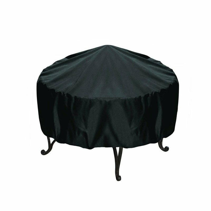 Outdoor Garden Grill Rainproof Dustproof Anti-Ultraviolet Round Table Cover - Size 84X35Cm